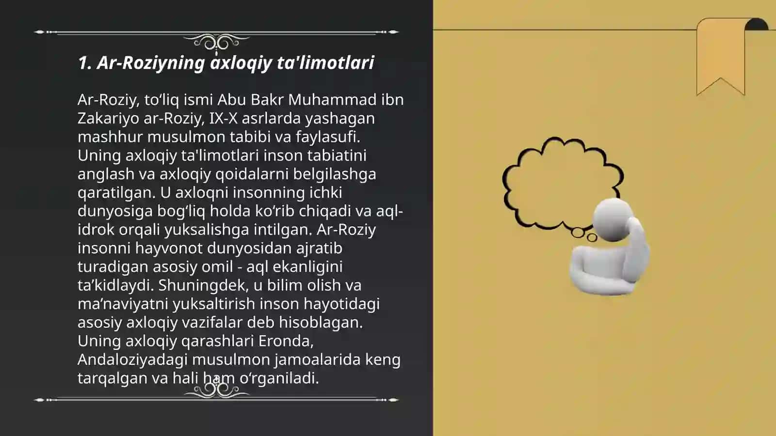 Ar-Roziyning axloqiy ta'limotlari 3