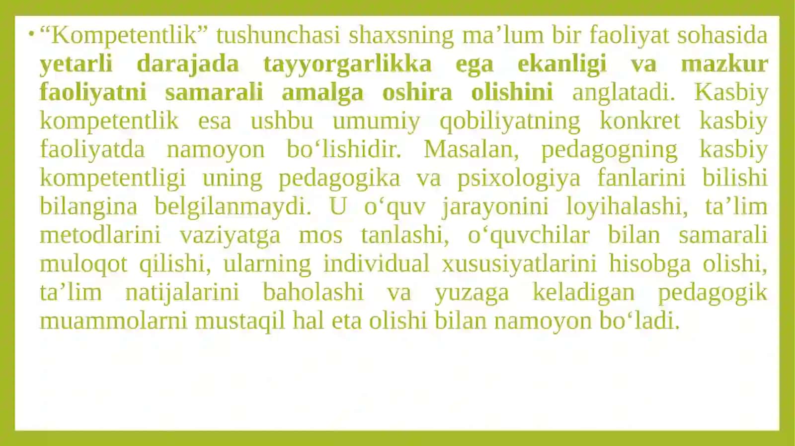 KASBIY KOMPETENTLIK: MOHIYATI, TUZILMASI VA SHAKLLANISH BOSQICHLARI 3