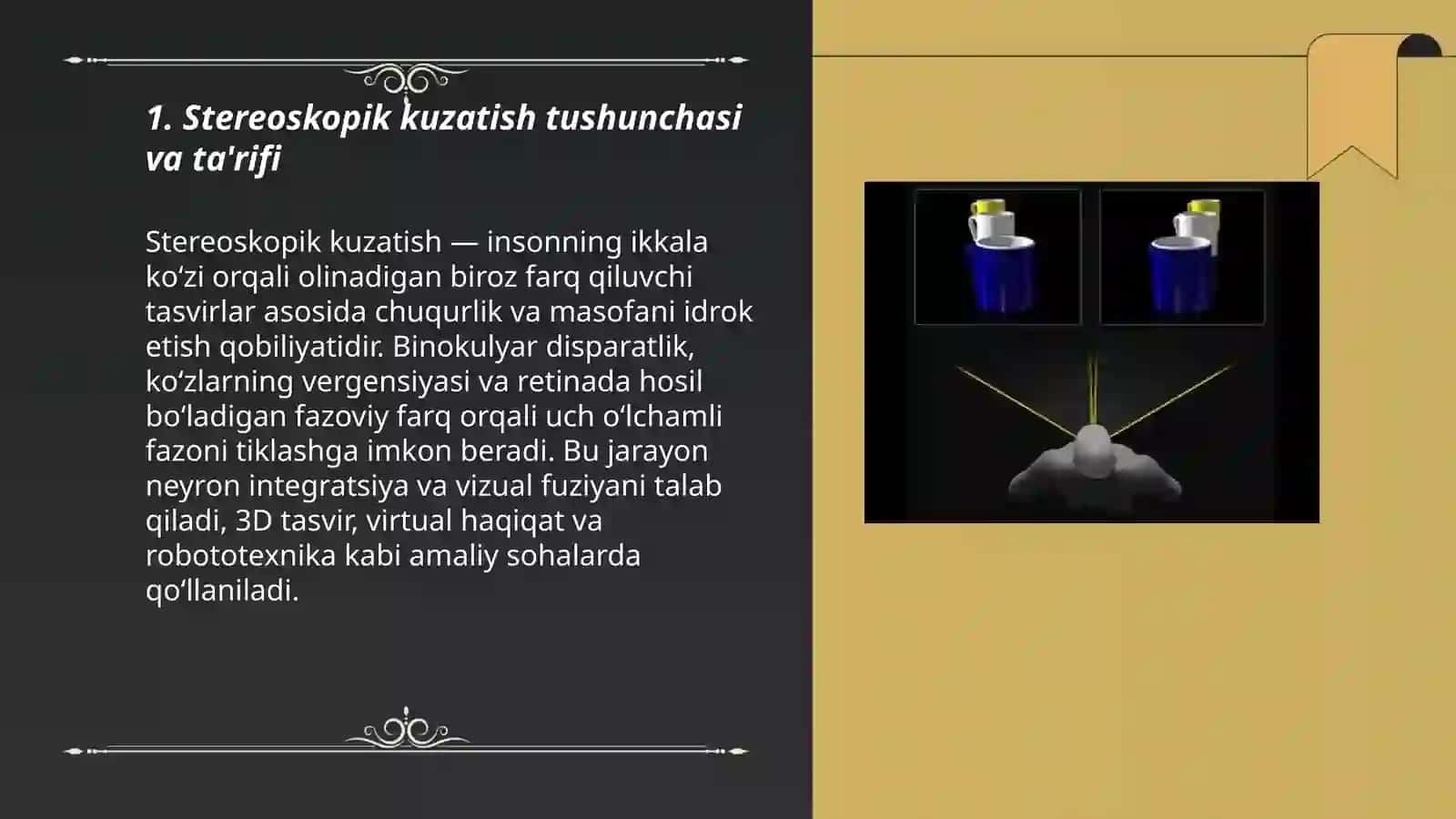 Stereoskopik kuzatish tushunchasi 3