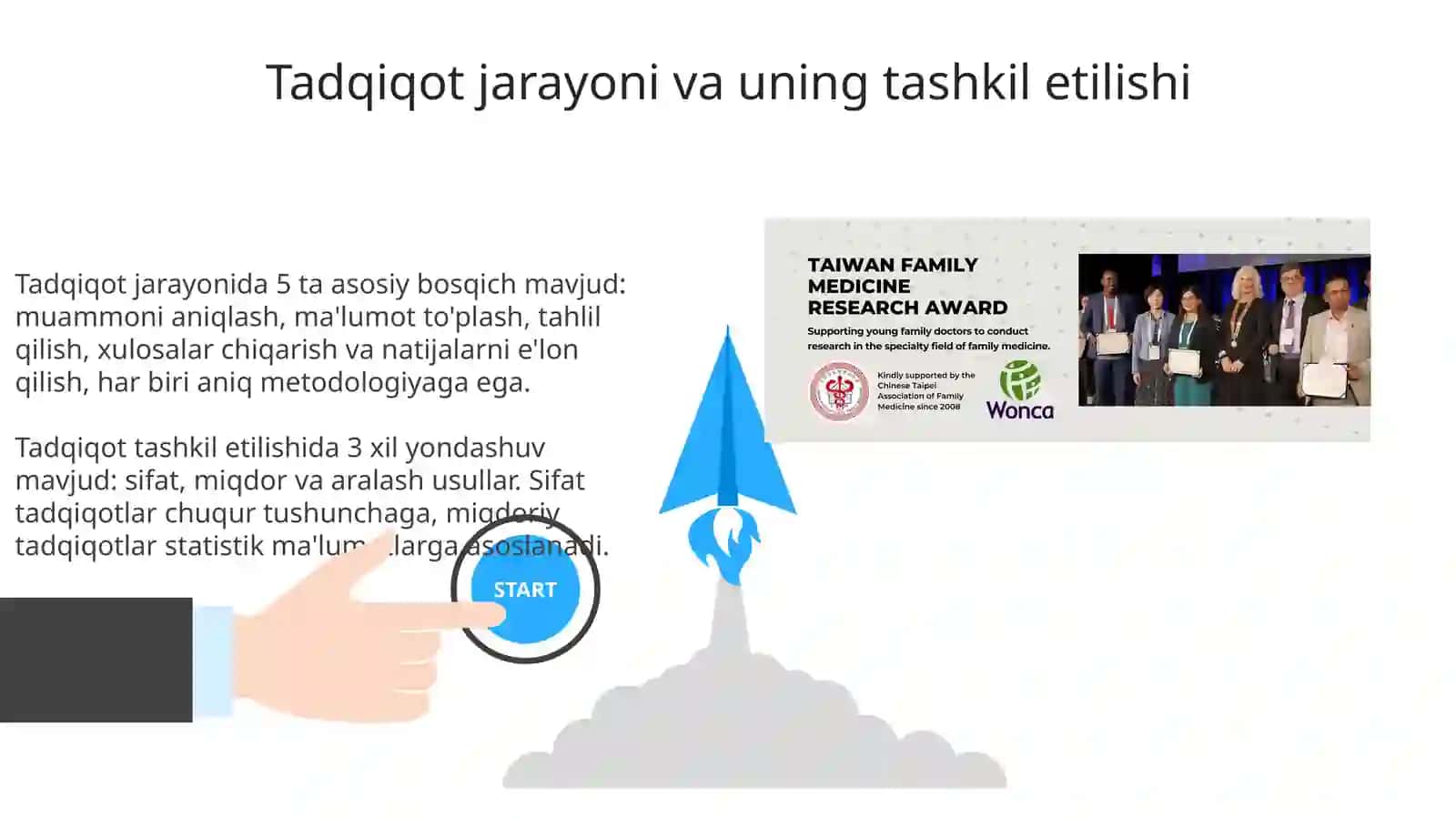Tadqiqotlar olib borish jarayoni va uni tashkil etish 3