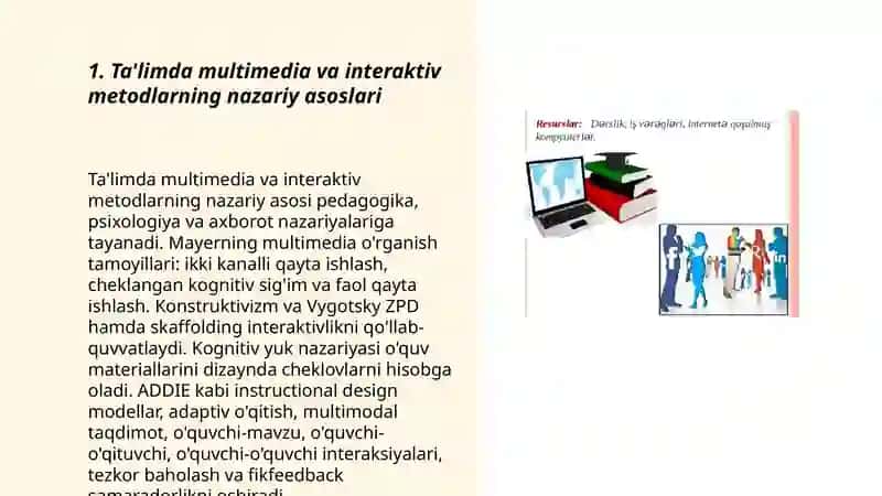 Ta'limda multimedia va interaktiv metodlar 3