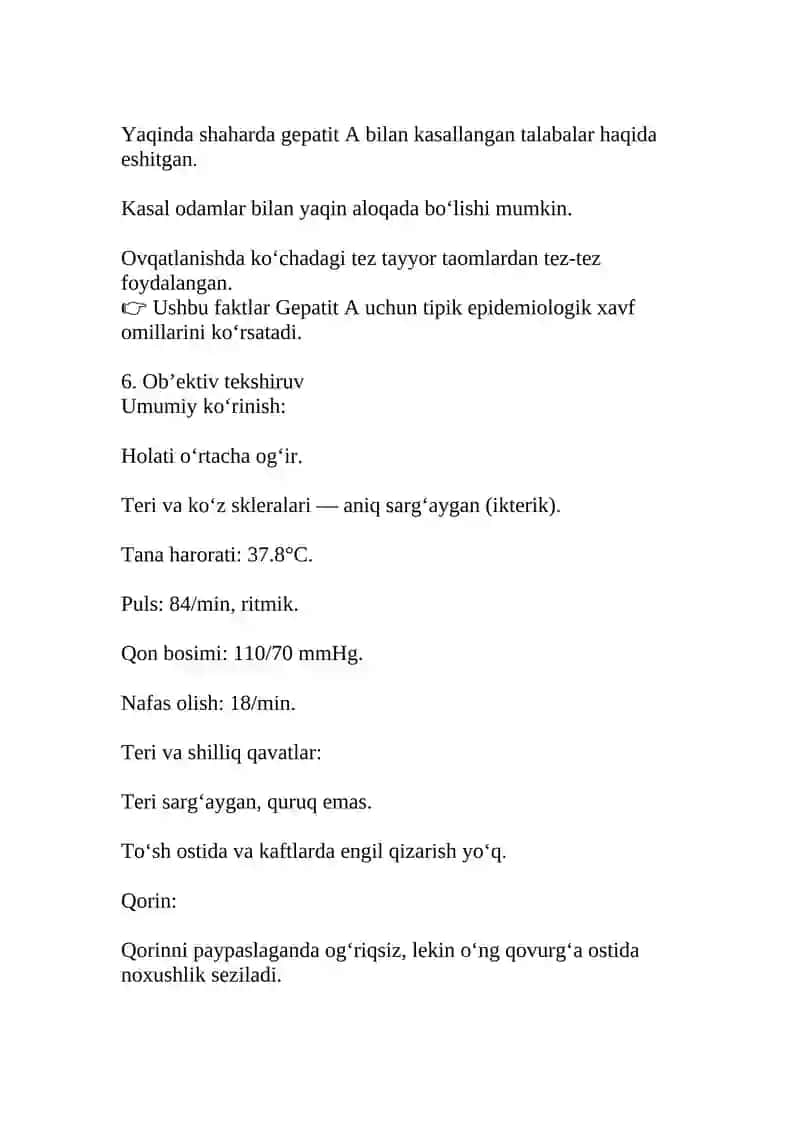 Gepatit A kasallik tarixi 3