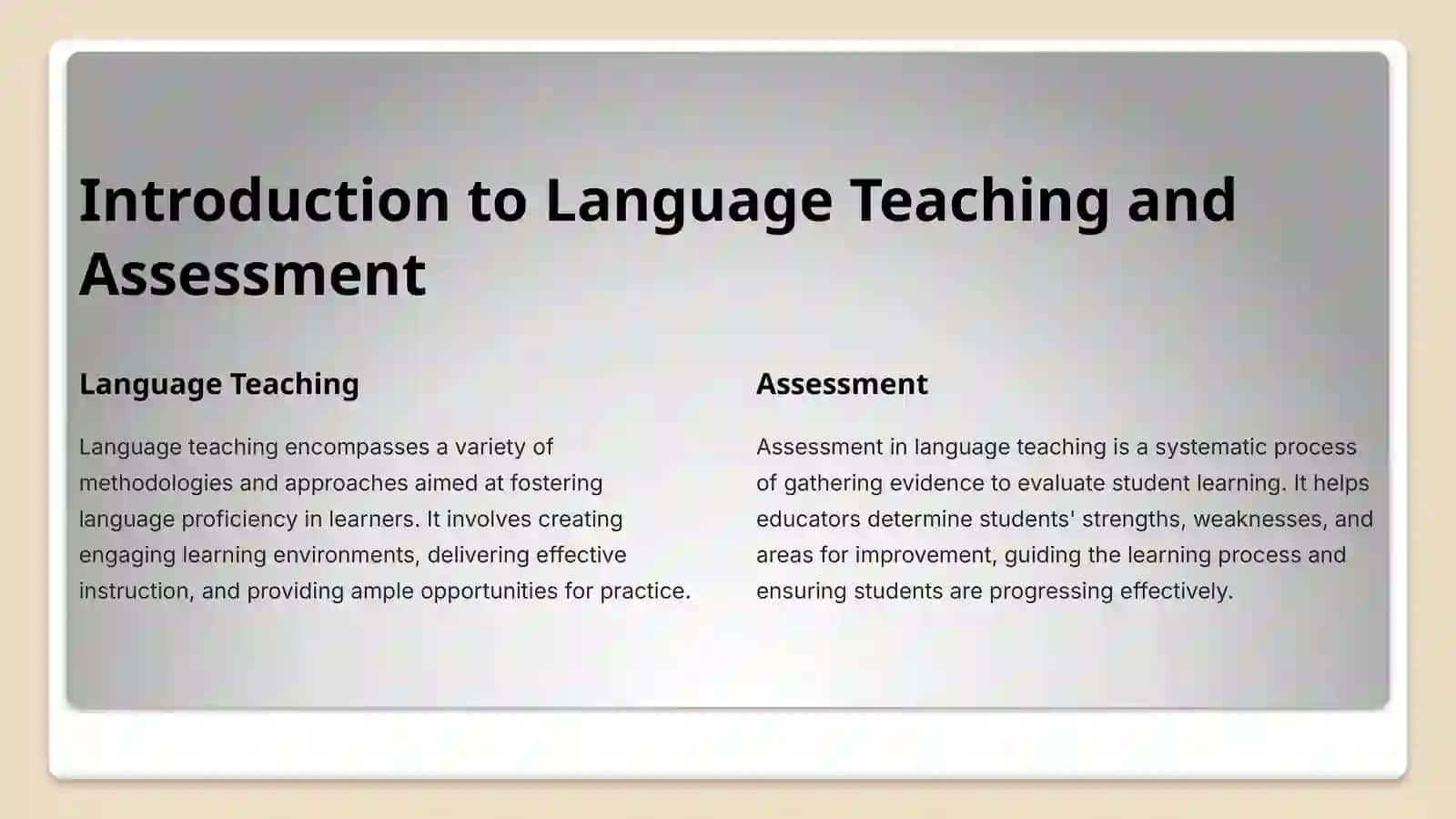 Language Teaching and Assessment 3