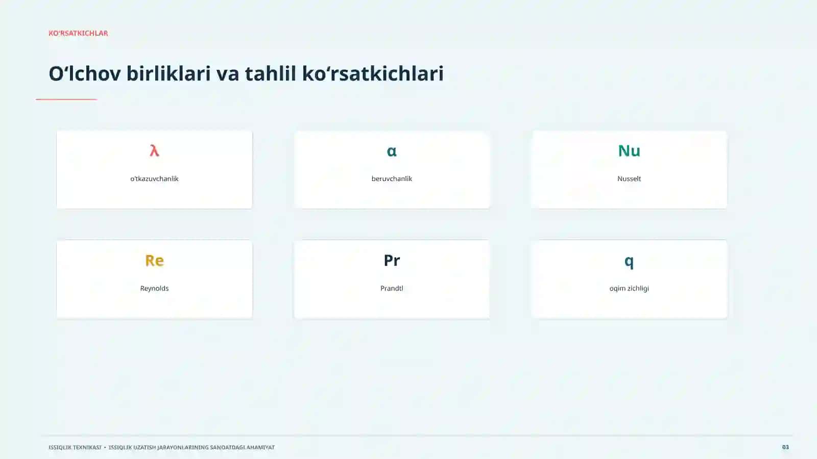 Issiqlik oqimi modeli Issiqlik uzatish jarayonlarining sanoatdagi ahamiyati va qo‘llanilishi. 20 slaydli ilmiy taqdimot 3