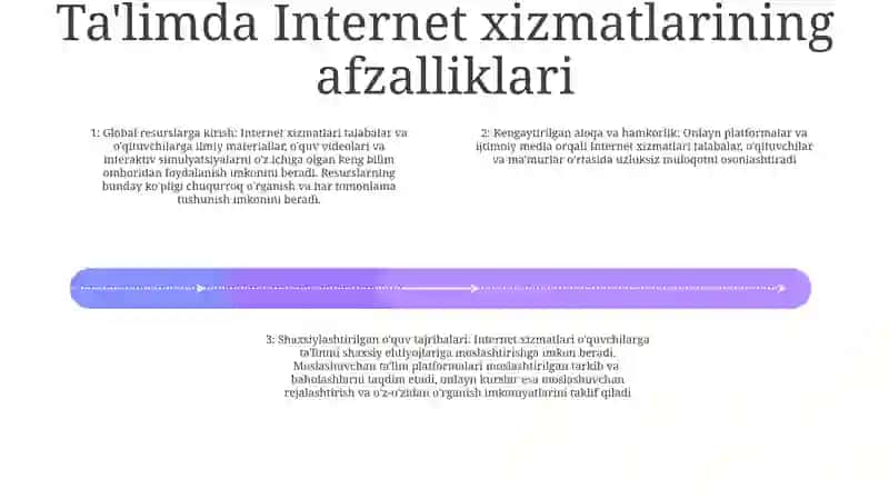 Ta'lim Jarayonini Tashkil Etishda Internet Xizmatlaridan Foydalanish 3