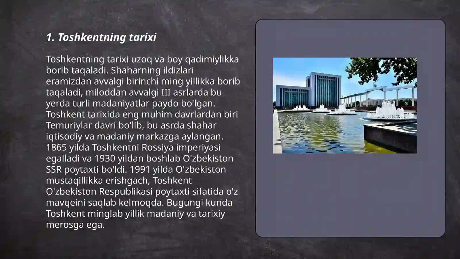 Toshkentning Tarixi 3