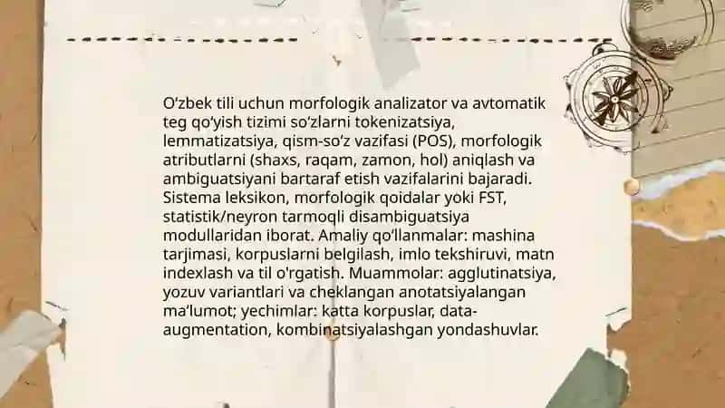 Kompyuter lingvistika. Etnolingvistika 3