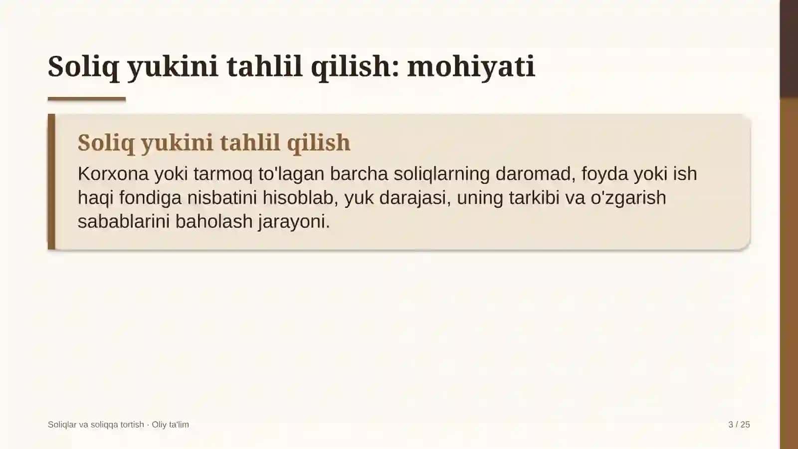 sport tovarlari do'konlarida soliq yukini tahlil qilish 3010 3