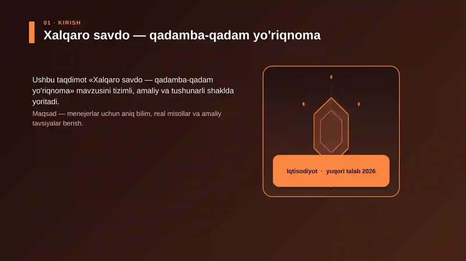 Xalqaro savdo — qadamba-qadam yo'riqnoma 3