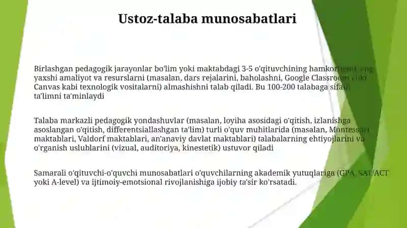Talaba-markazli pedagogik yondashuvlar 3