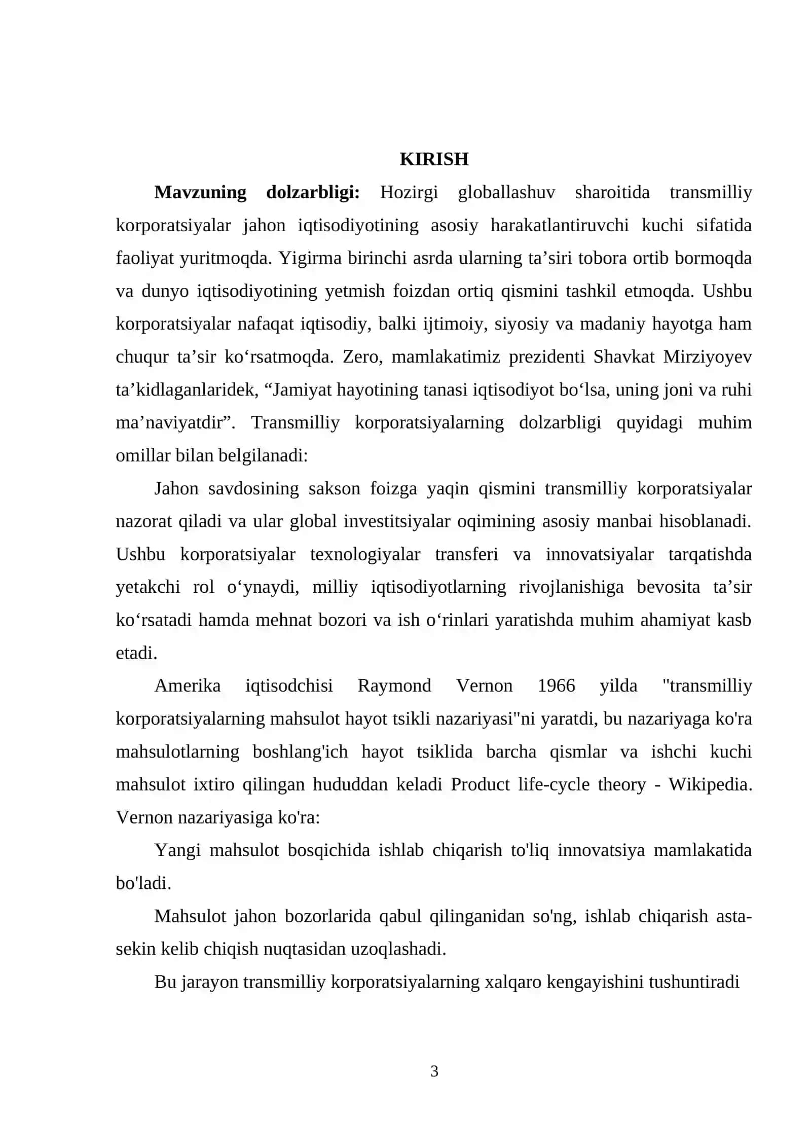 JАHОN IQTISОDIYОTIDА TRАNSMILLIY KОRPОRАTSIYАLАRNING TUTGАN О‘RNI VА RIVОJLАNISH TЕNDЕNSIYАLАRI 3
