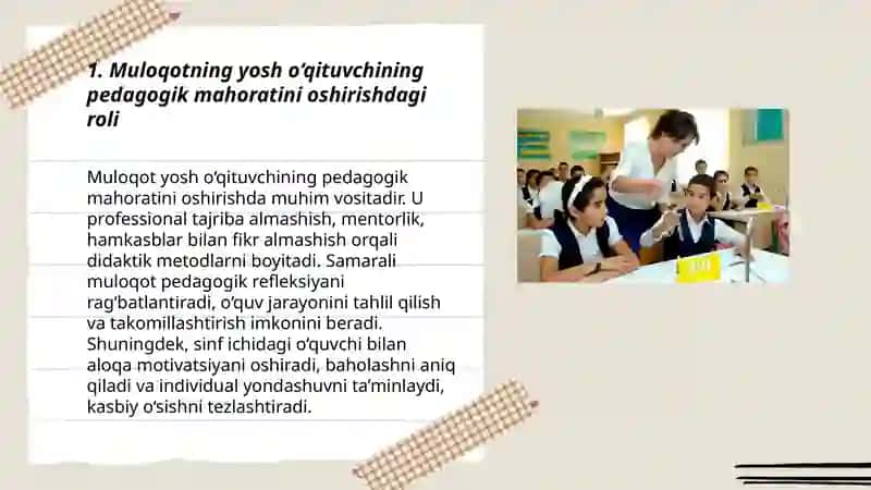 Yosh o‘qituvchining pedagogik mahoratini takomillashtirishda muloqotni ahamiyati 3