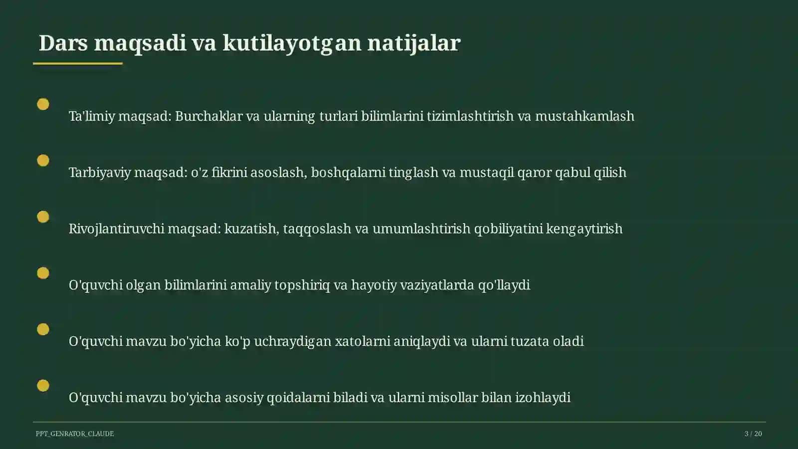 Burchaklar va ularning turlari (7-sinf) 3