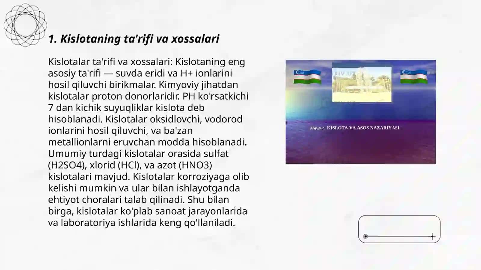 Kislota va asoslar nazariyasi. Solvosistema nazariyasi 3