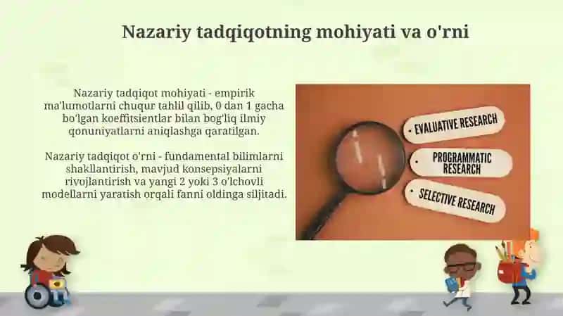 Tadqiqotning nazariy darajasini bilish usullari va shakllari 3