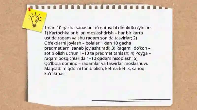Bolalarga miqdor va miqdoriy munosabatlarni oʼrgatish uchun didaktik oʼyinlar 3