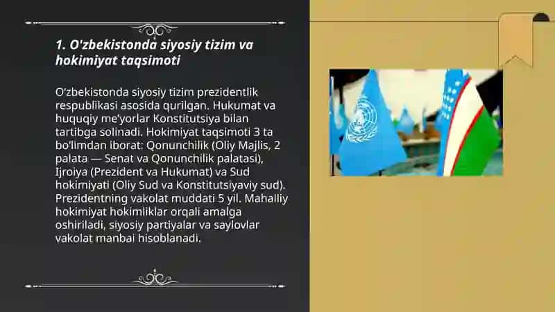 O'zbekistonda siyosiy munosabatlar 3