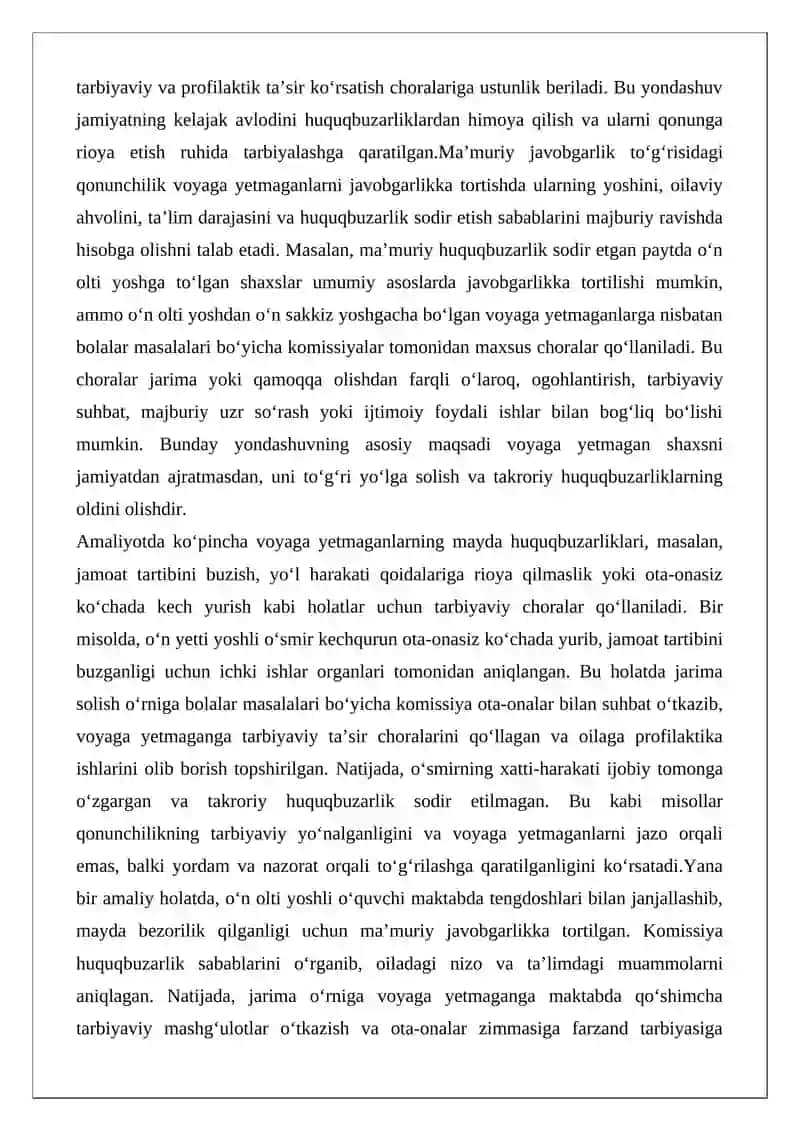"Voyaga yetmaganlarning ma’muriy javobgarligi" 3