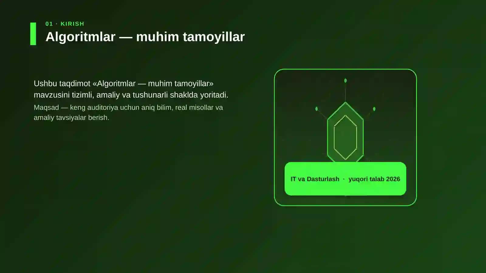 Algoritmlar — muhim tamoyillar 3