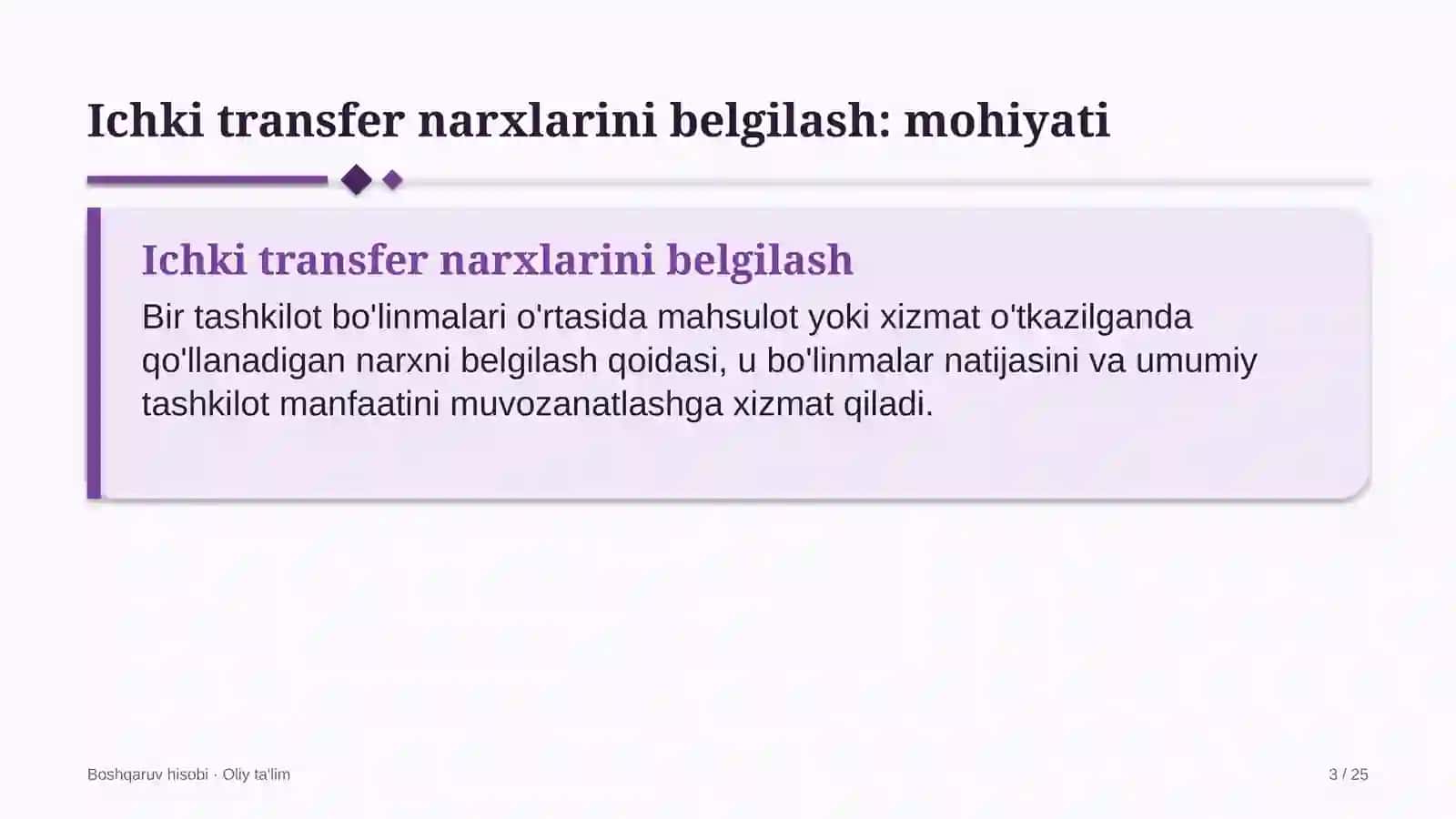 qadoqlash materiallari ishlab chiqarishda ichki transfer narxlarini belgilash 5608 3