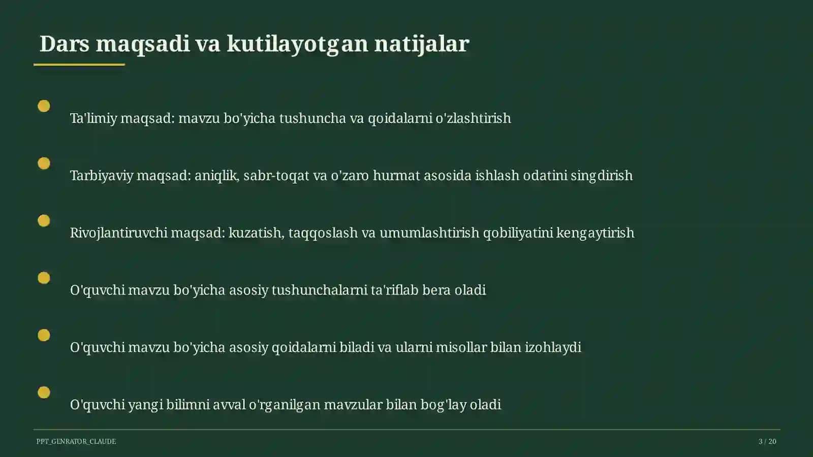 Insho yozish metodikasi: esse va maqola (11-sinf) 3
