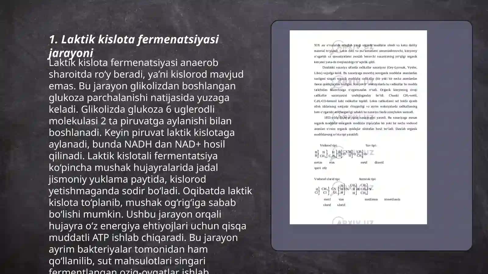 Laktik kislota fermenatsiyasi jarayoni 3