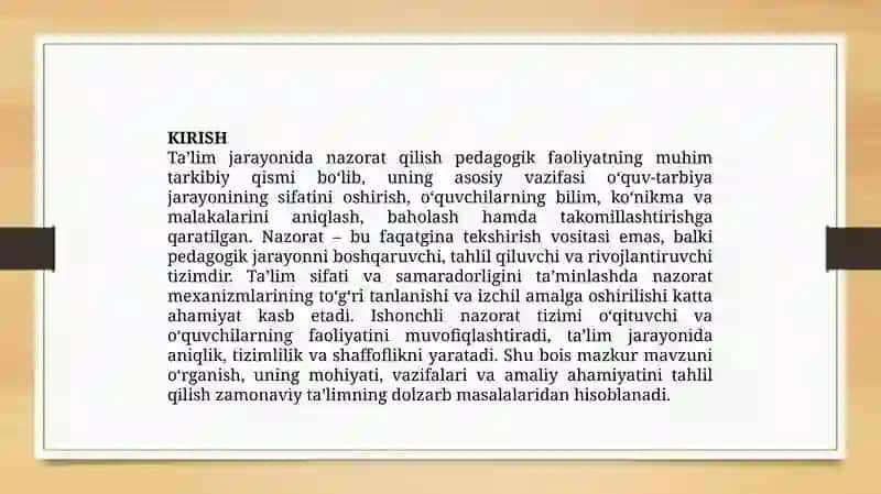 Nazorat qilishning maqsad va vazifalari 3