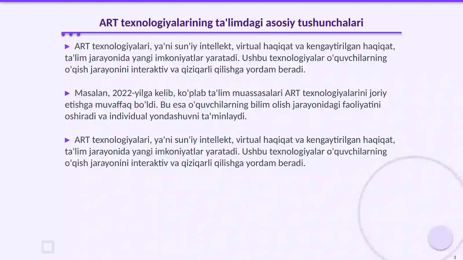 ART texnologiyaning o'rni 3