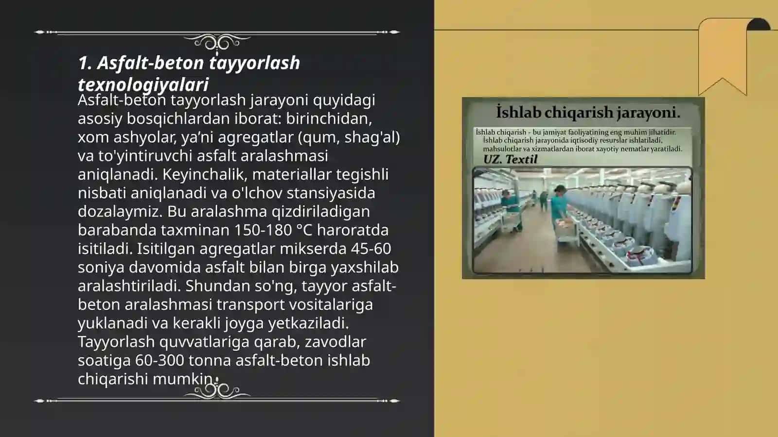 Asfalt-beton tayyorlash texnologiyalari 3