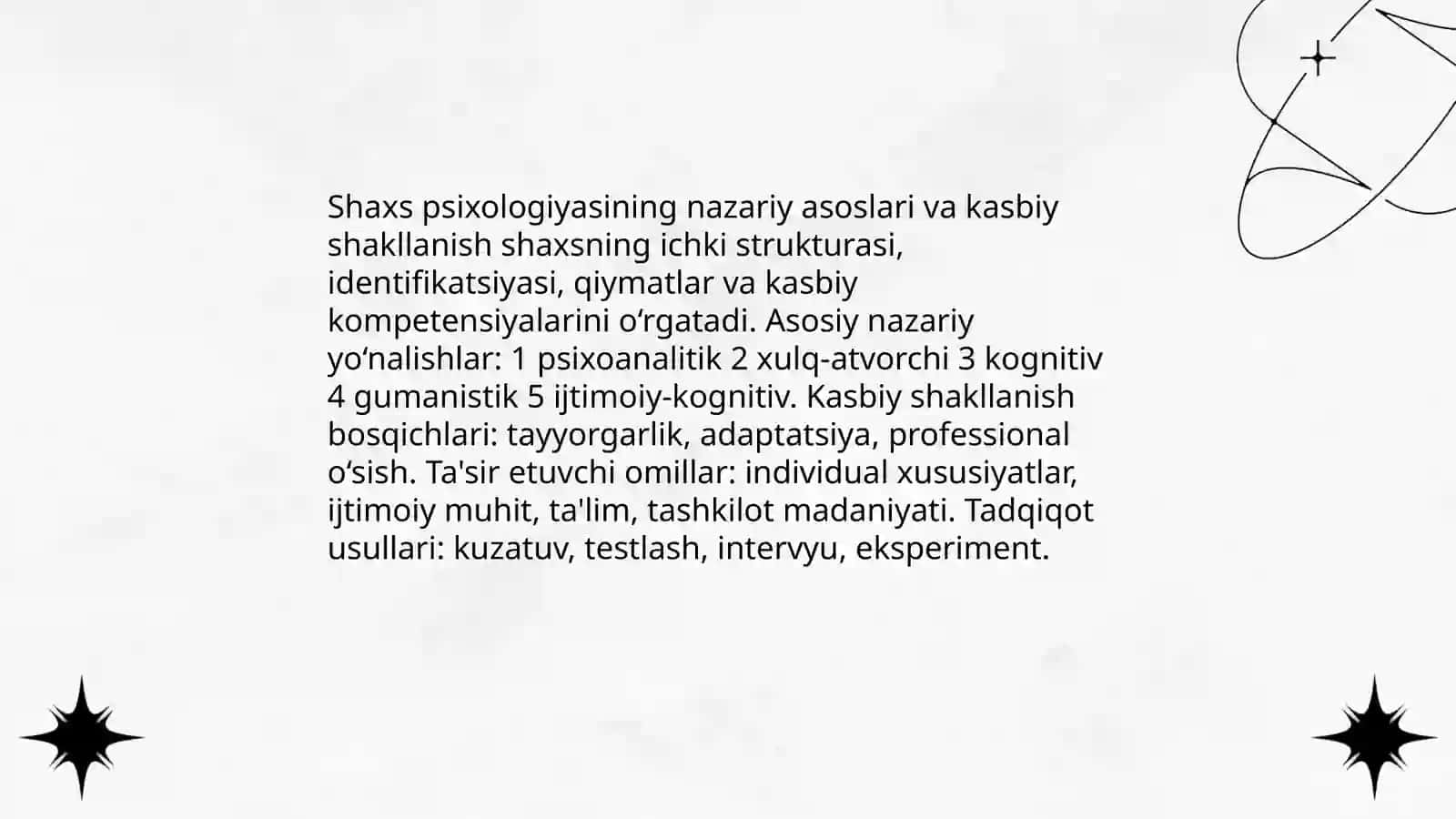 Shaxs psixalogiyasi va kasbiy shakillanish 3
