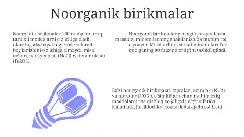 Kimyoviy birikmalar 3