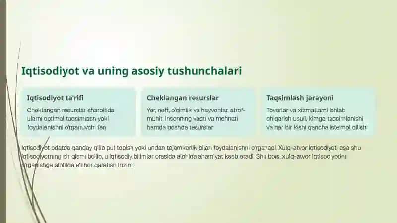 Xulq-atvor iqtisodiyoti: Inson qarorlari va iqtisodiy xatti-harakatlarni tushunish 3