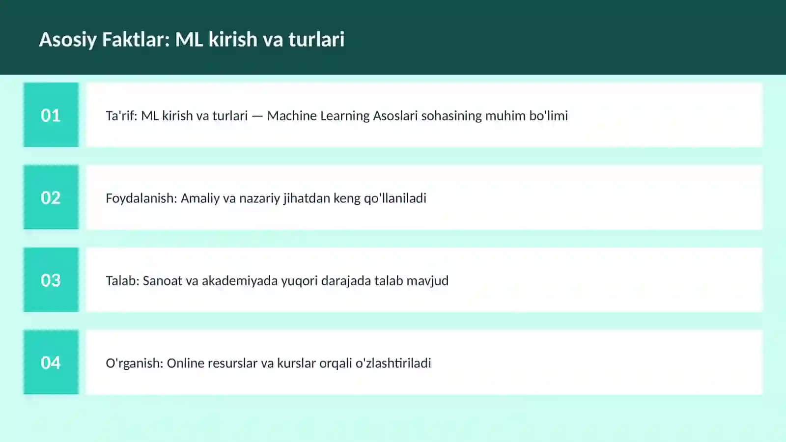 AI | MACHINE LEARNING ASOSLARI 3