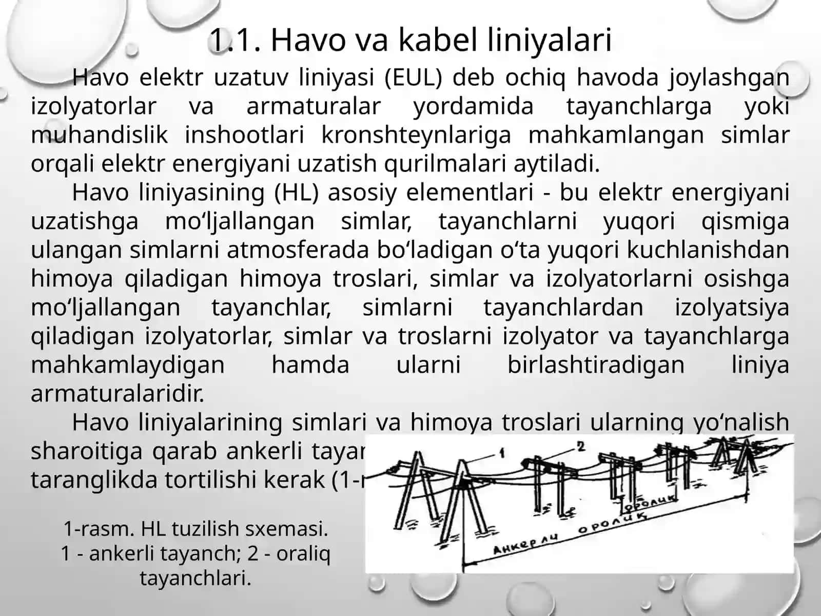Havo va kabel liniyalari 3
