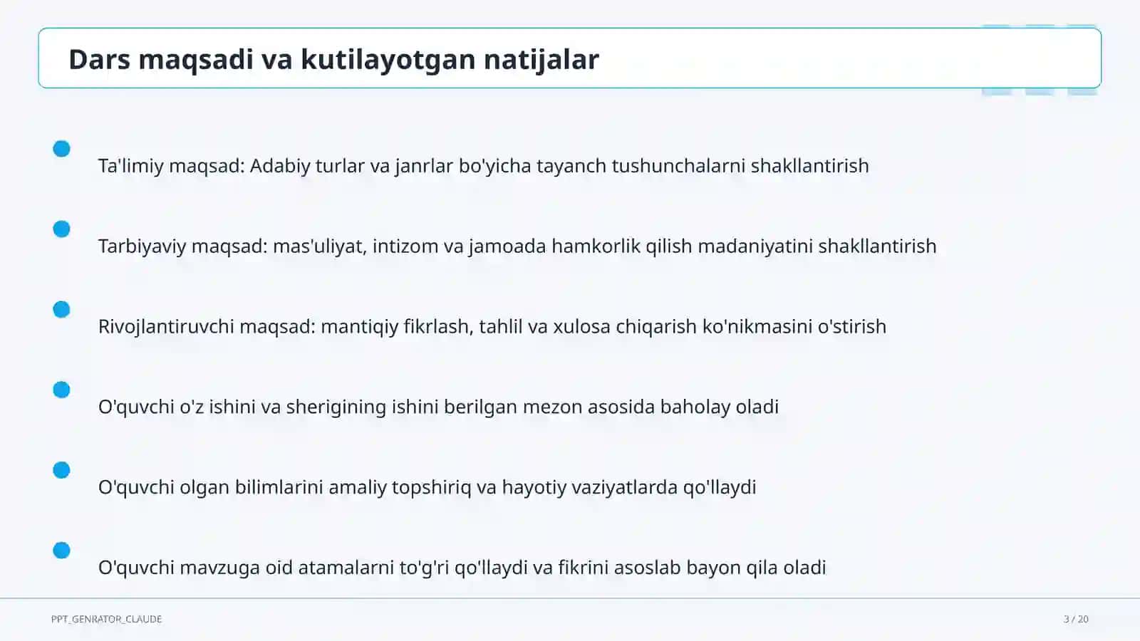 Adabiy turlar va janrlar (10-sinf) 3