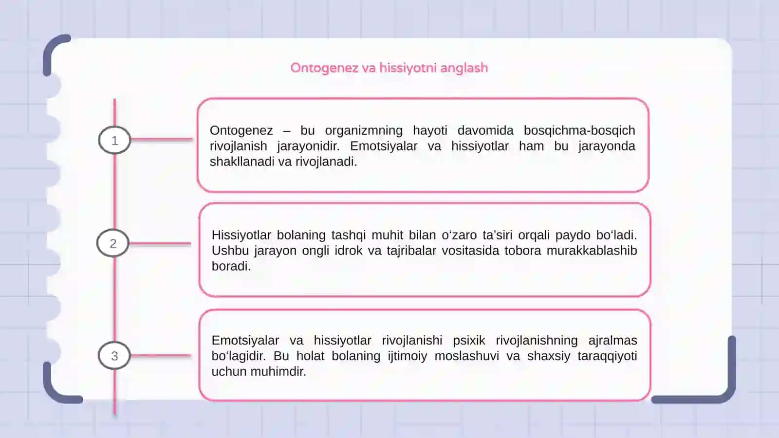 Ontogenezda emotsiyalar va hissiyotlar rivojlanishining umumiy qonuniytlari 3