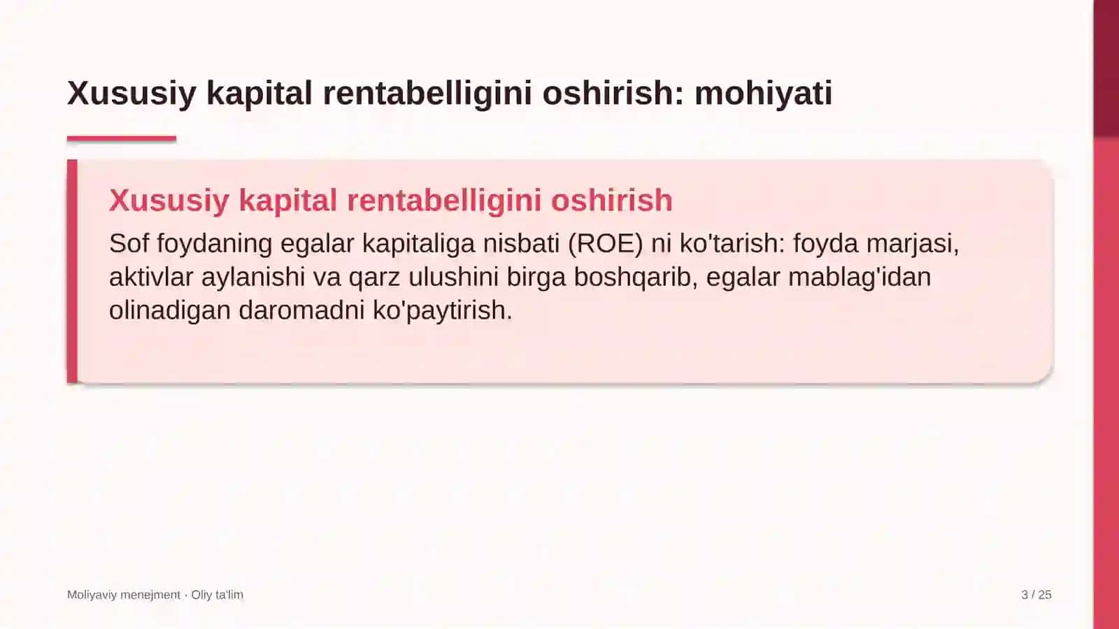 Telegram kanallarida xususiy kapital rentabelligini oshirish 3
