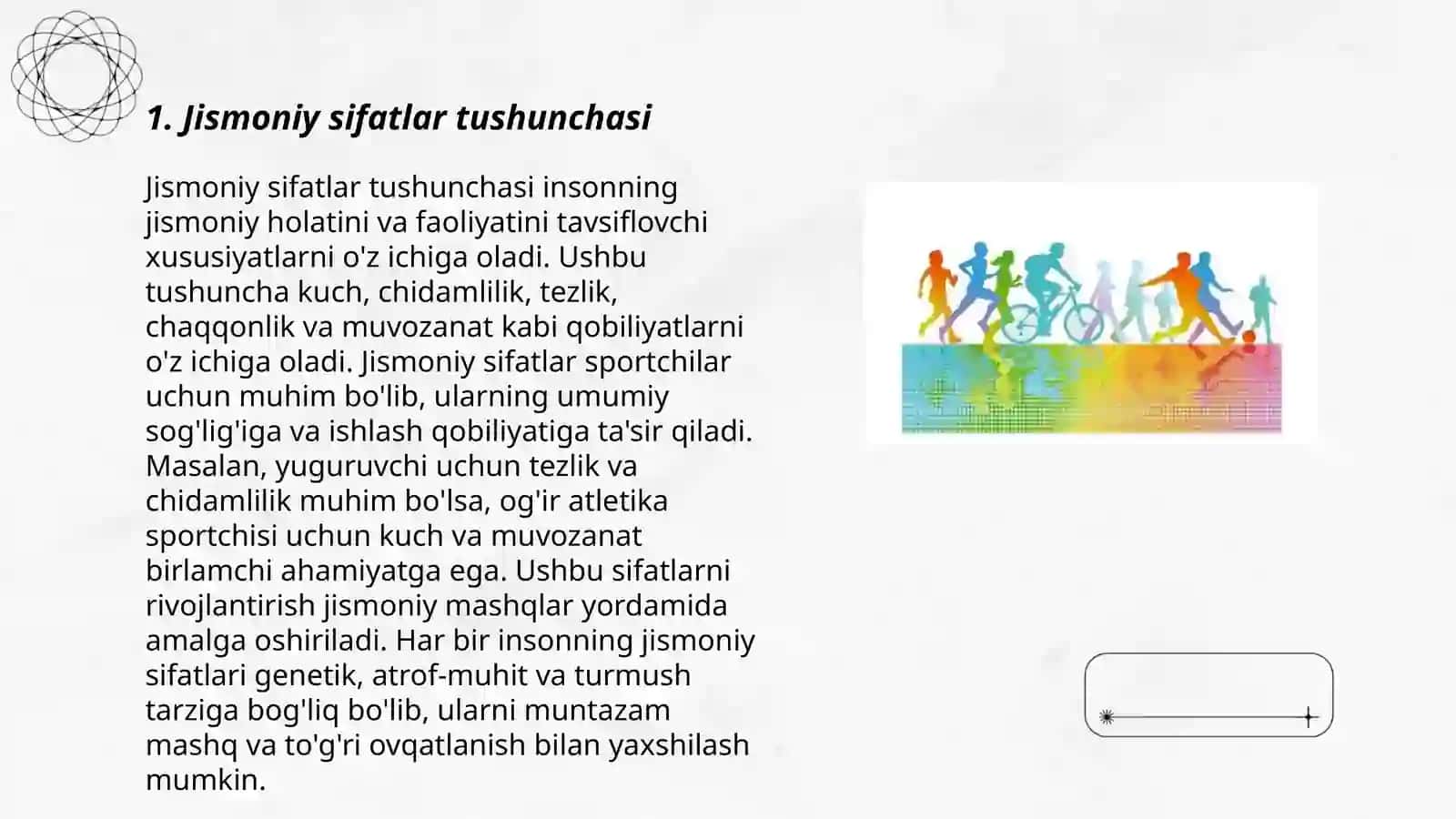 Jismoniy sifatlar va ularni rivojlantirish 3