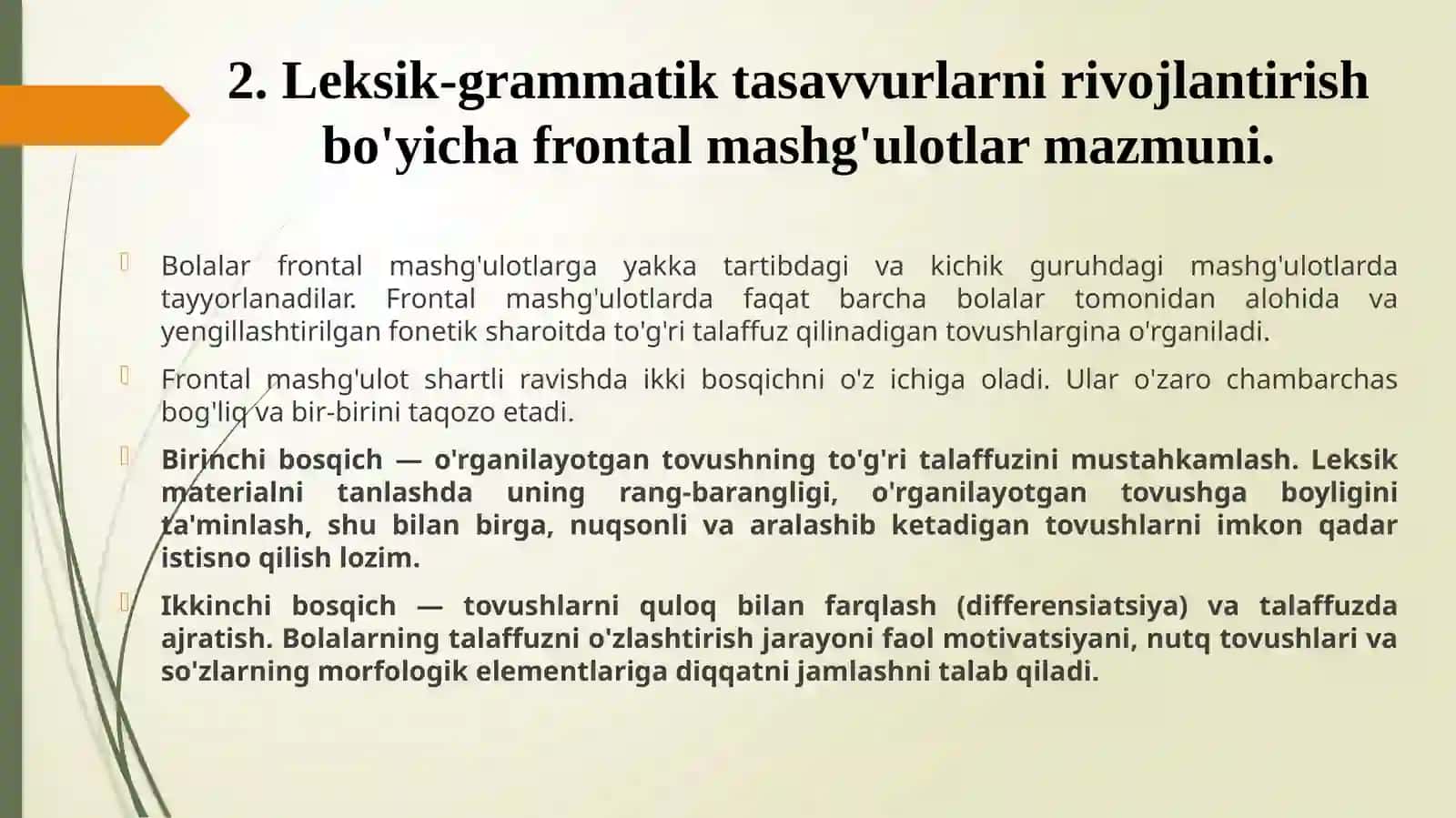 Logopediya va nutq ko'nikmalarini rivojlantirish 3