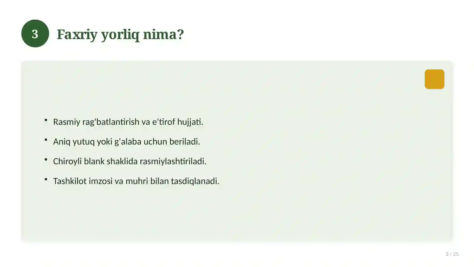 Faxriy yorliq o'quvchilar uchun (klassik dizayn) 3