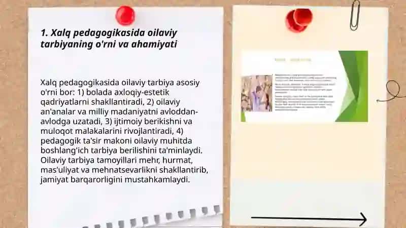 Xalq pedagogikasida oilaviy tarbiyaning aks etishi 3