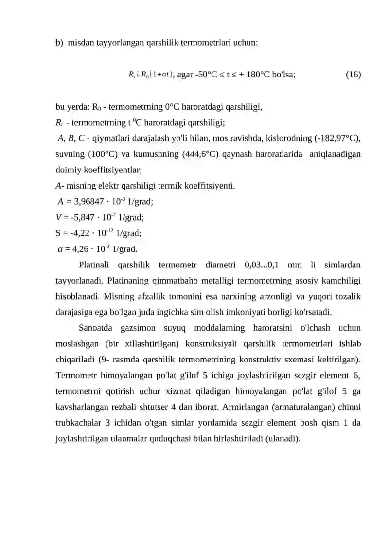 Qarshilik termometrlari bilan temperaturani o‘lchash istiqbollari 3