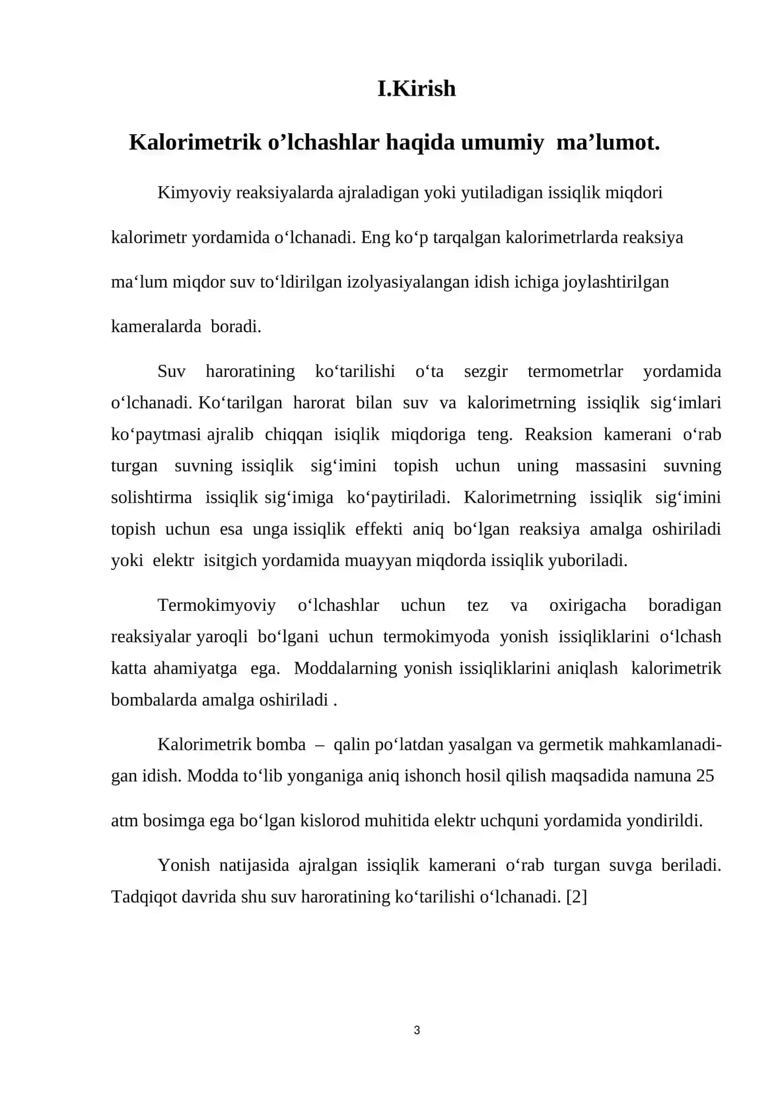 Kalorimеtrik o`lchashlar 3