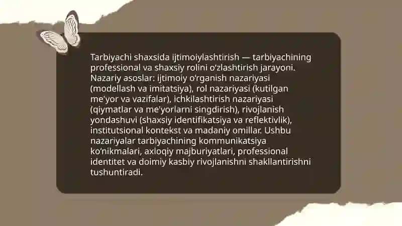 Tarbiyachi shaxsida ijtimoiylashtirishga oid kasbiy kompotentlikni rivojlantirish 3