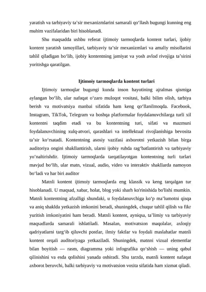 Ijtimoiy tarmoqlarda ijobiy kontent yaratish va tarbiyaviy ta’sir 3