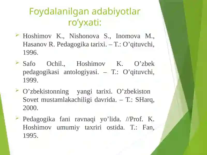1917-1991 yillarda O’zbekistonda ta’lim tizimi va pedagogik fikrlar rivoji 3