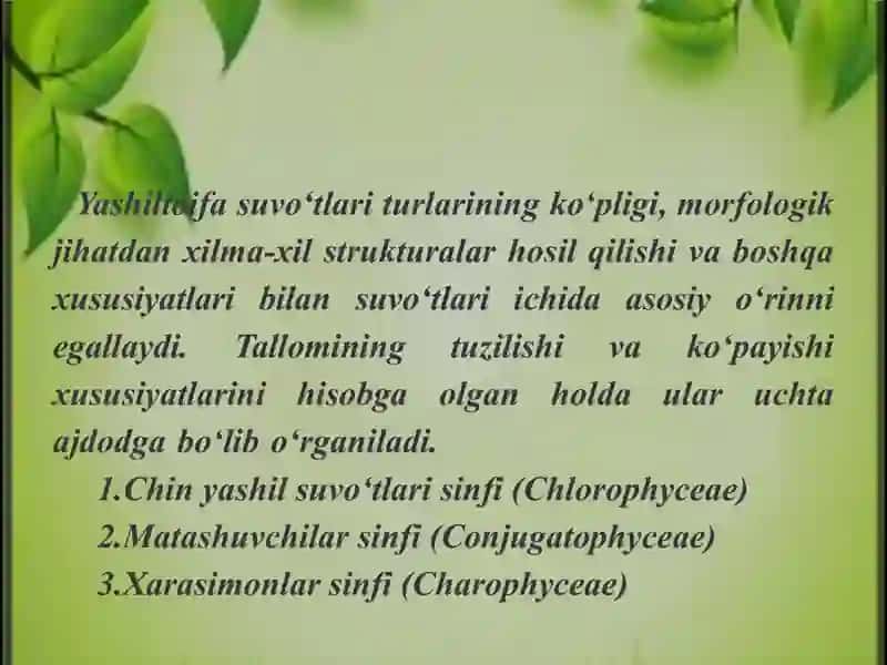 Botanika darsi tahlili 3