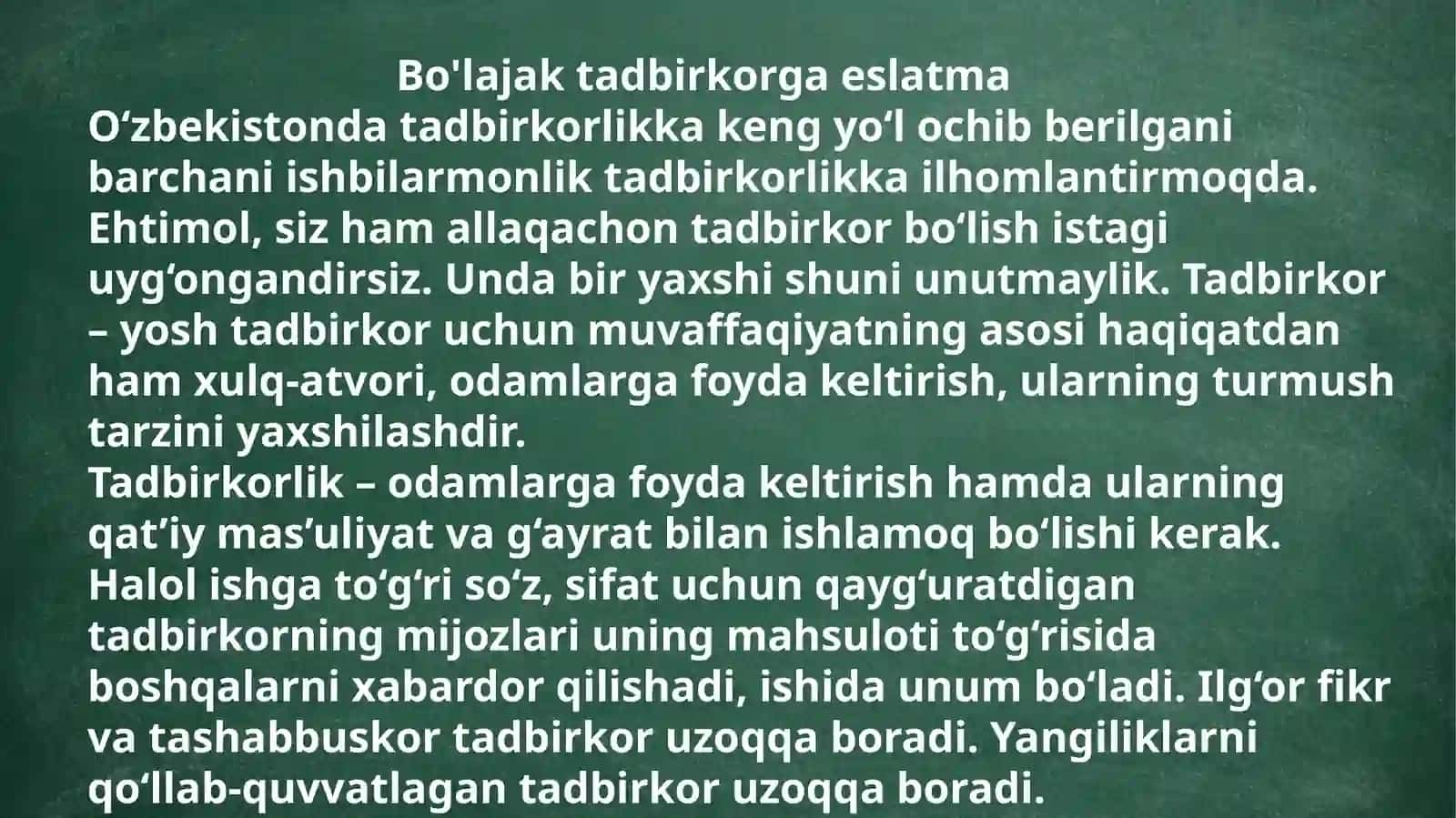 TADBIRKORLIK MEZONLARI 3