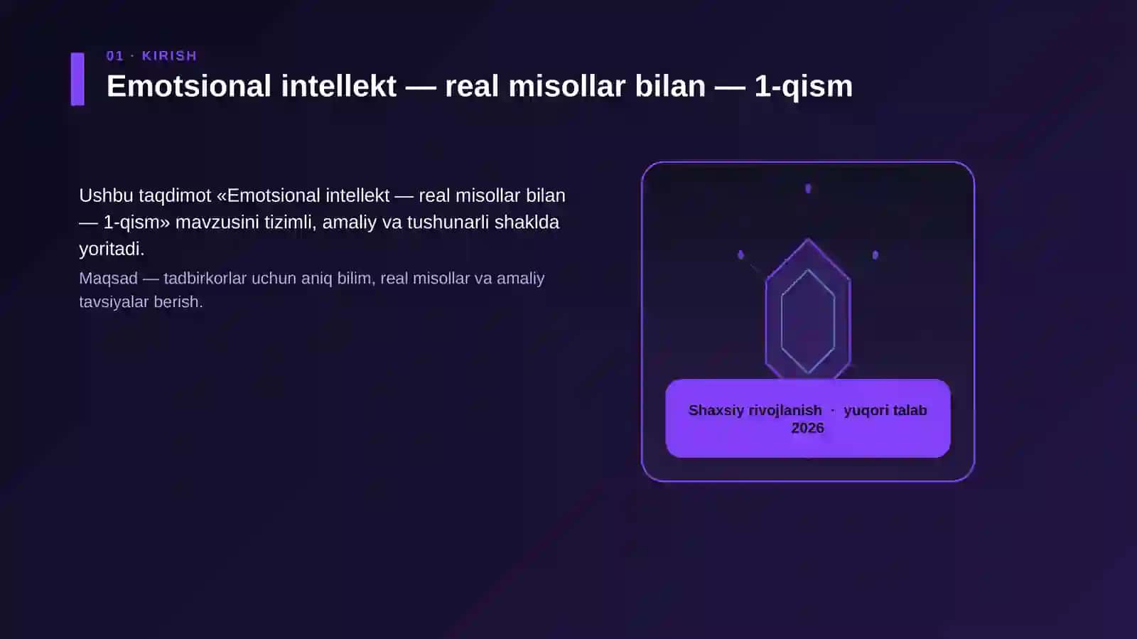 Emotsional intellekt — real misollar bilan — 1-qism 3