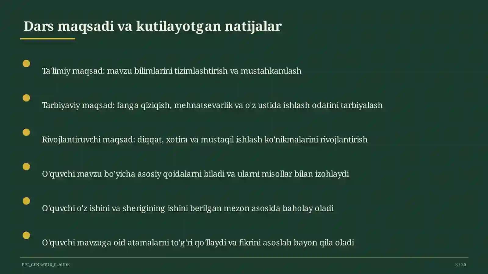 Saf mashqlari va tartib qoidalari (1-sinf) 3